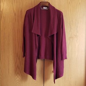 Cranberry Drape Front Cardigan Old Navy